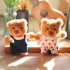 Cute Overalls Bear Pendant Plush Toy Doll Teddy Bear Bag Hanging Keychain Doll