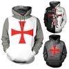 Vibrantly Designed Unisex Knights Templar Cosplay 3d Print Pullover Casual Sweater