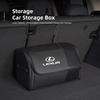 Car High-capacity Leather Storage Bag Car Trunk Organizing Box For Lexus FSPORT LBX NX RX 350h 450h ES UX 300e GS GX IS LS LX