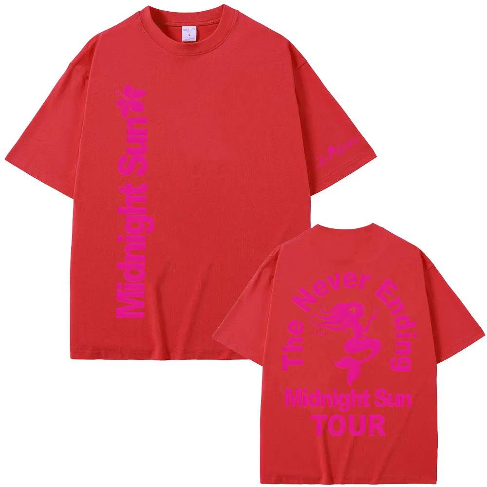 Midnight Sun Never Ending Tour Tee Zaralarsson Summer Casual Tshirt High Quality Graphic Printing 100cotton Comfortable Tshirt