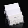 Desk Shelf Box Storage Plastic Transparent Exclusive For the Exhibition 1 Pcs Desktop Business Card Holder