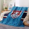 USA football Printed Flannel Blanket, soft throw for bedroom sofa, washable,soccer fan merchandise, great gift.