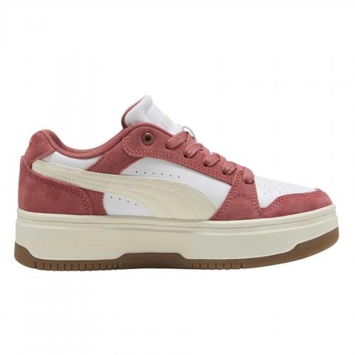 Puma Womens/Ladies Rebound Femme Leather Low Platform Trainers