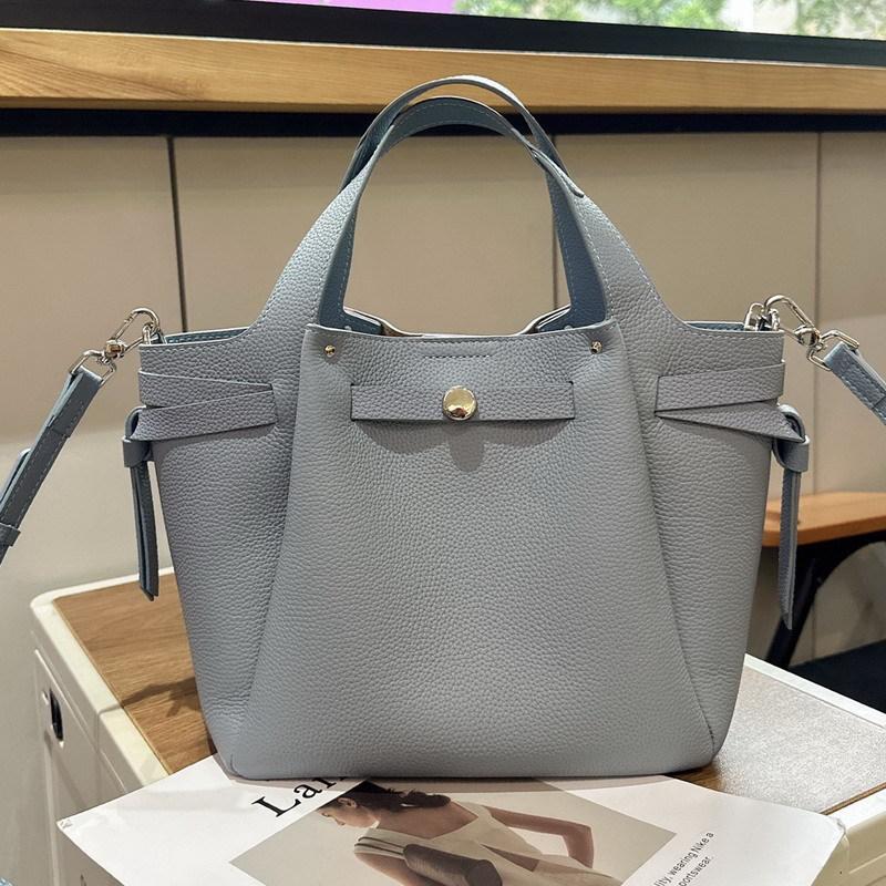 Новая высококачественная плетеная корзина из коровьей кожи, сумка-ведро, сумка-тоут, сумка-мессенджер для ношения через плечо, женская сумка.