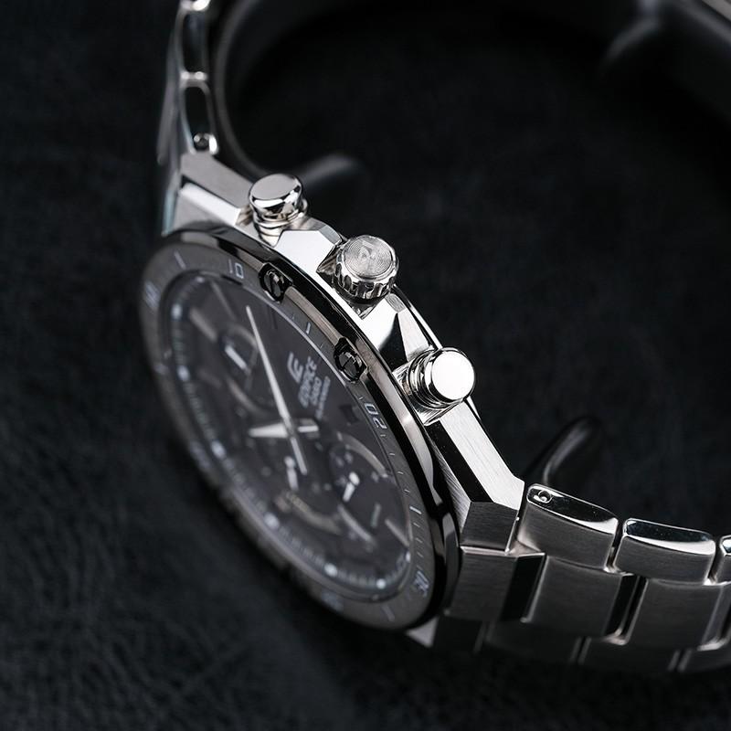 Casio EDIFICE Artificial Sapphire Mirror Solar Men's Waterproof Watch Solar Quartz Movement Stainless Steel Strap Japanese and EFS-S560YDB-1APRD