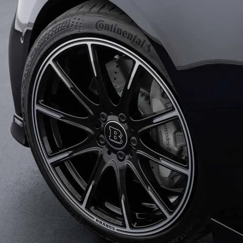 cbhlxk1 2025 Hot 4pcs 75mm BRABUS Car Rims Hub Cover Wheel Center Caps For Mercedes Benz C E GLK GLC CLS ML Class W203 W204 W205 W213 Ac