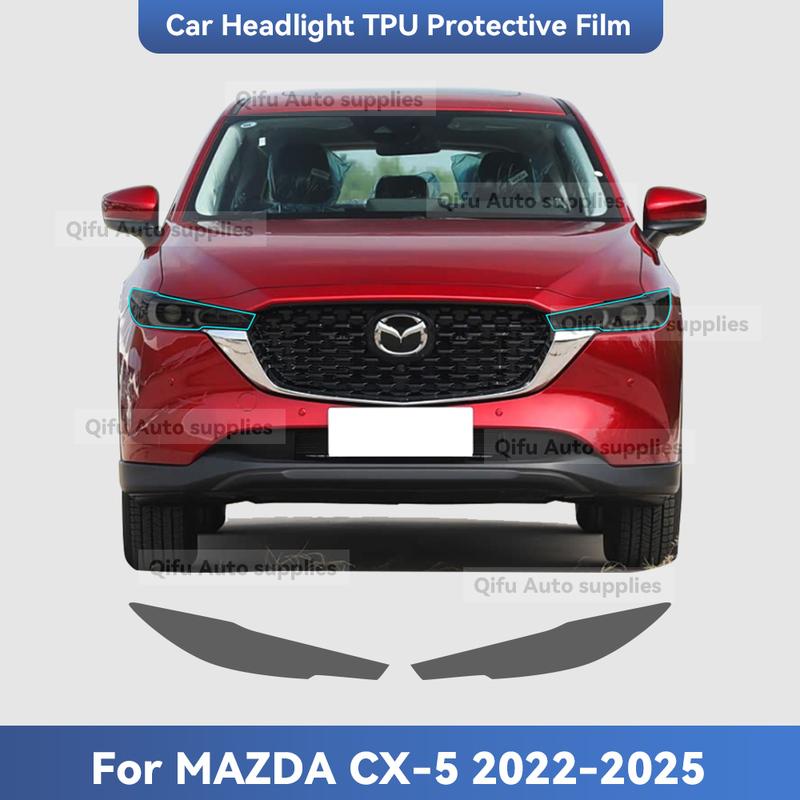 For MAZDA CX-5 CX5 -2025 TPU Headlight Anti-Scratch Smoke Black Transparent Modification Color Changing Protective Film
