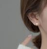 Jewelry Gold Color Geometric Flower Flower Ear Buckles Korean Style Hoop Earrings Women Earrings
