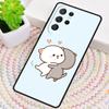 Мягкий силиконовый чехол для телефона Mochi Peach Cat для Samsung Galaxy note 10 pro S26 S25 S24 S23 S22 S21 Plus S25Ultra Capa Cover