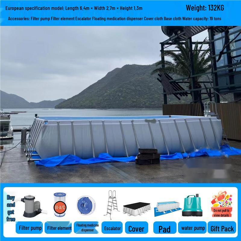 Наземный каркасный бассейн Kuzhe