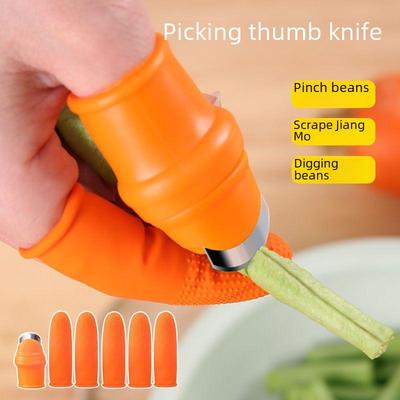 Инструменты для сбора фруктов и овощей: Нож для большого пальца, нож для чистки фасоли, перчатки для сбора перца и ногтей