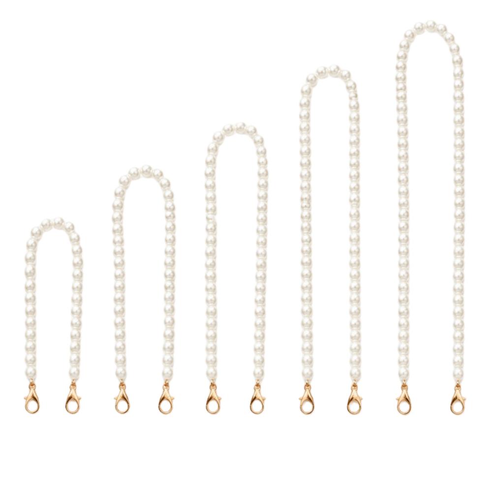 5PCS 23mm Lobster Clasp Imitation Pearl Chain Bag Decoration Chain For Bag Decoration