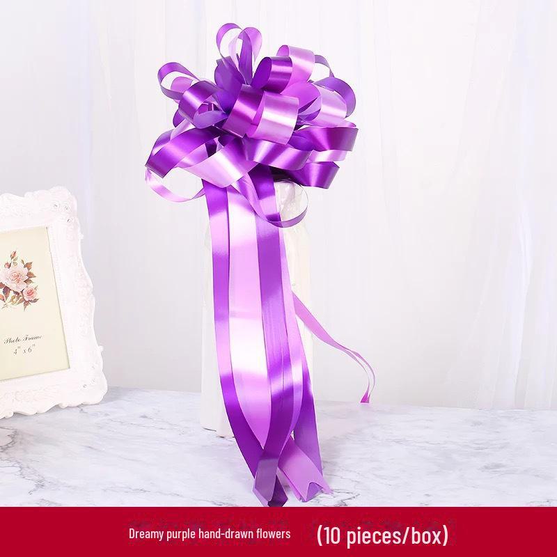 Wedding Car Ribbon & Floral Décor Set for Gifts and Room Layout