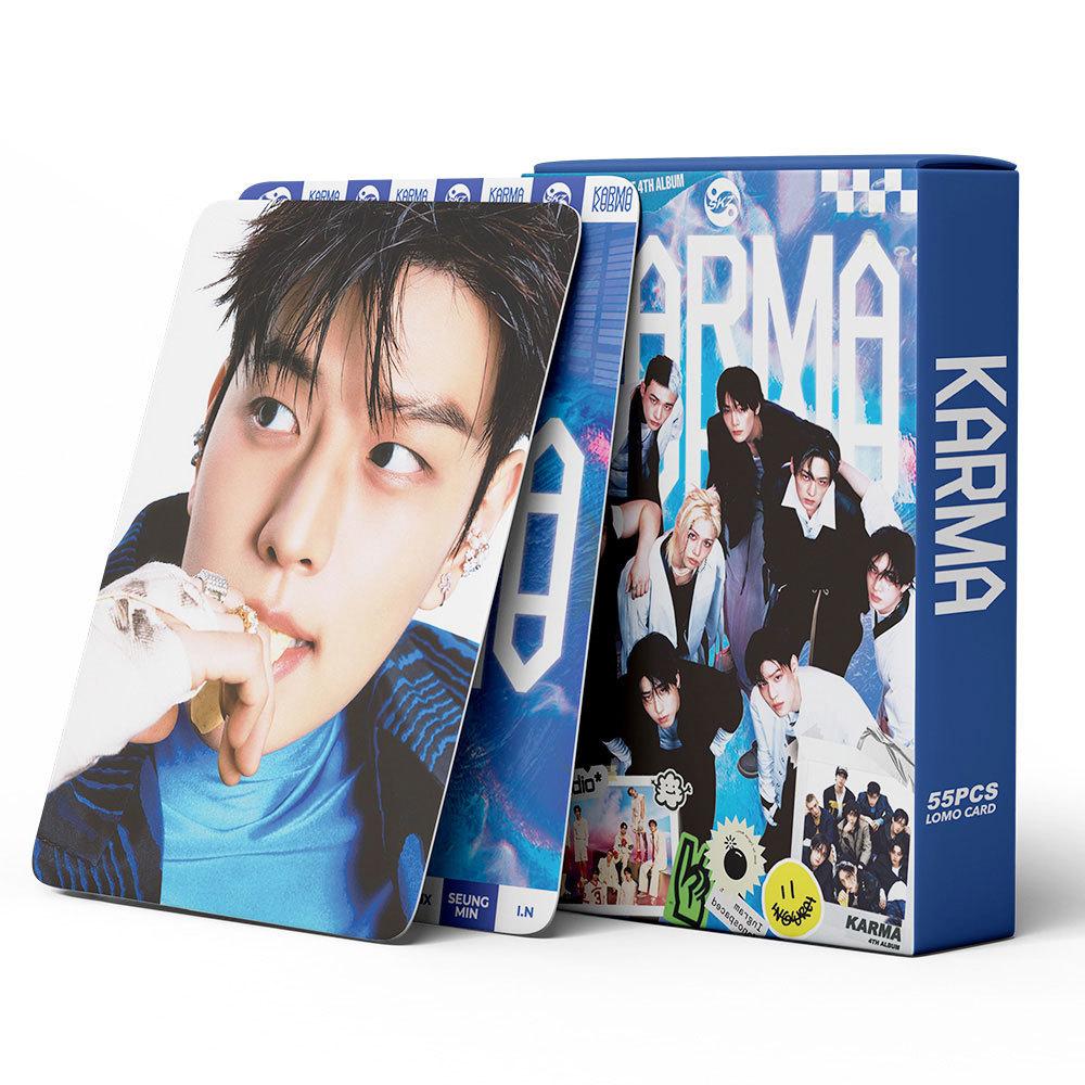 55 шт. Новая коллекция карт Skzoo 4-й студийный альбом Straykids Karma Периферия Lomo-карточка Домашняя открытка Периферия