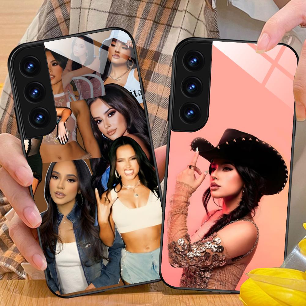 Модный стеклянный чехол для мобильного телефона Becky G для Samsung Galaxy S26 S25 S24 S23 S22 S21 S20 Note20 Plus FE Ultra, цветная крышка