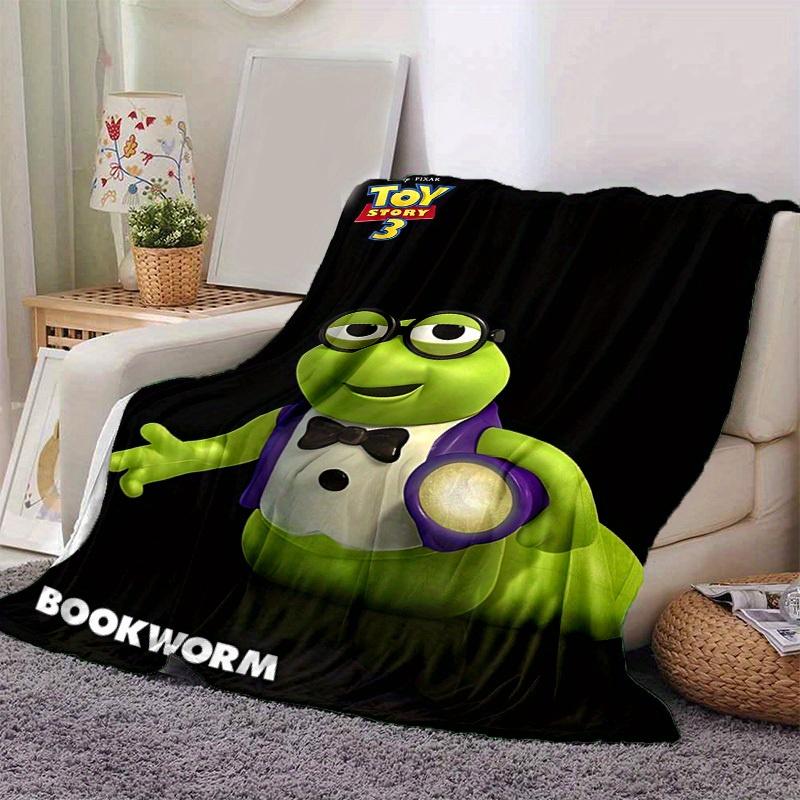1pc, Toy Story 3 Bookworm Blanket Home Decor, Couch Throw Blanket, Outdoor Blanket, Gift for Friends, Flannel Coverlet, Suitable for Bedroom