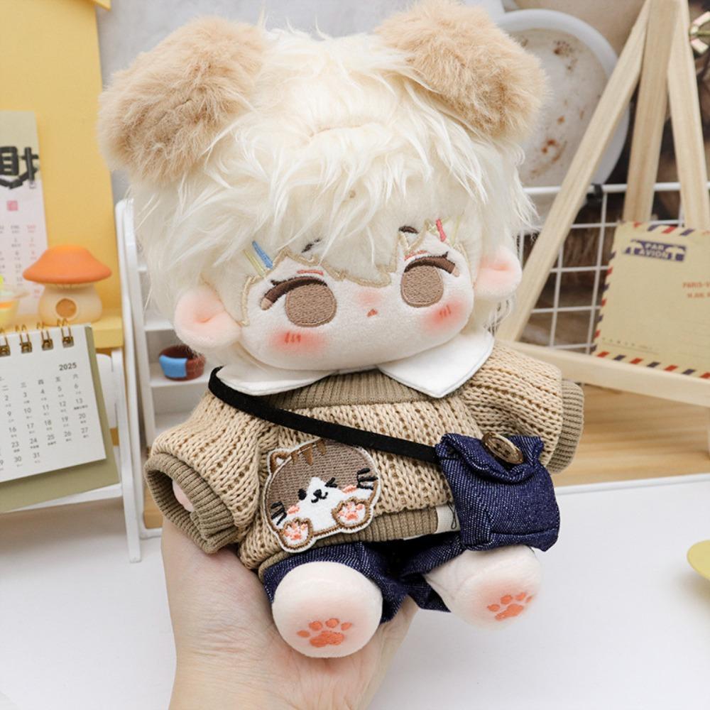 Lovely 20CM Cotton Doll Clothes Dress up DIY Doll Accessories Cute Sweater Shorts Suit Kids Toys