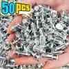 50pcs Jack Nuts Screw Petal Screw Anchors Petal Expansion Plugs for Curtain Expansion Clamp Petal Rivet Lock Bolt Board Wall Fasteners