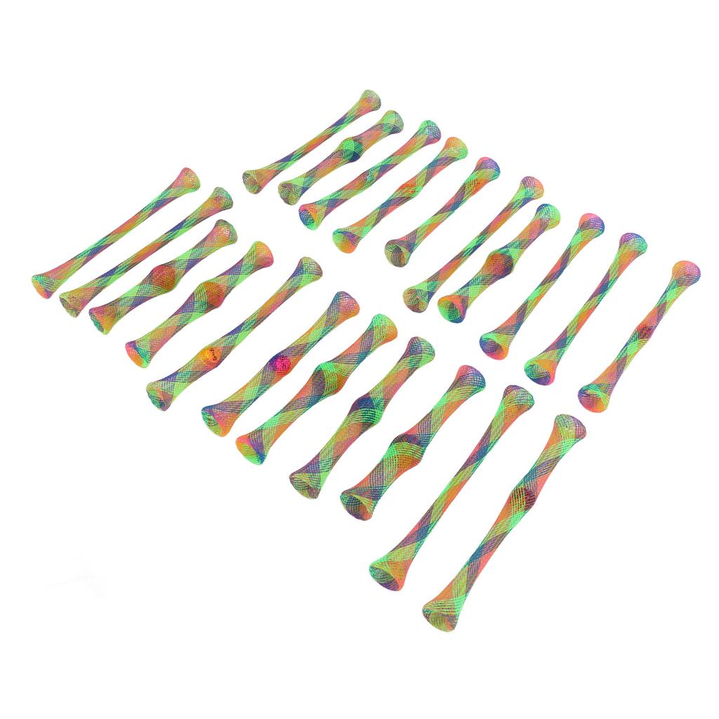 21pcs Cat Spring Toy Nylon Colorful Interactive Scratch and Bite Resistant Pet Coil Tube Toy for Kitten