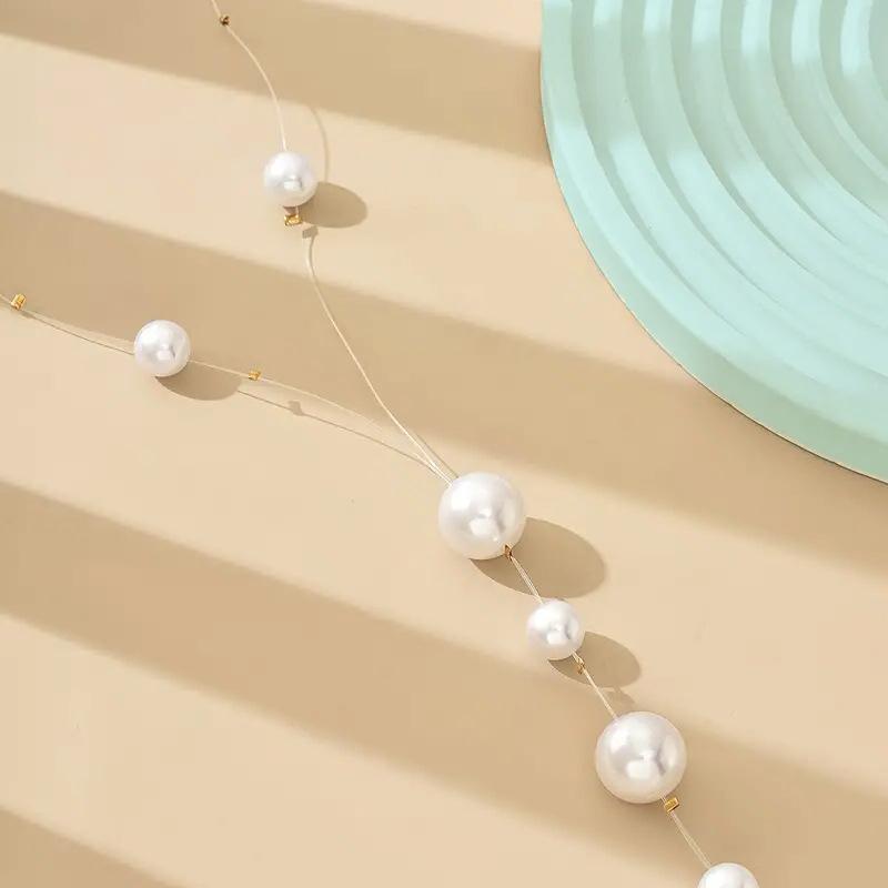 1 Французское Y-образное ожерелье Цепочка для свитера Темперамент Банкет