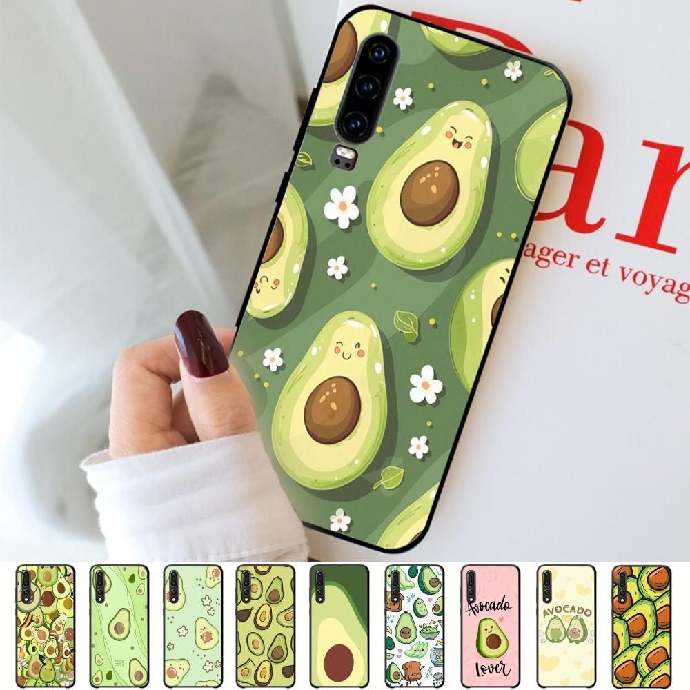 Cartoon Avocado Cute Phone Case For Huawei P 8 9 10 20 30 40 50 Pro Lite Psmart Honor 10 Lite 70 Mate 20lite