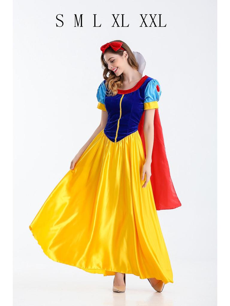 Костюм Белоснежки на Хэллоуин для Взрослых Сценического Выступления Косплей