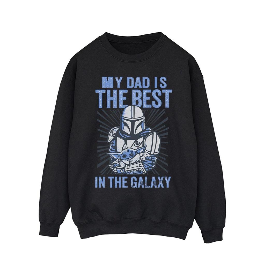 Star Wars Mens Mandalorian Best Dad Sweatshirt
