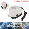 Small DC 12V/24V with Fuse Auto Motor Seaplane Volt Automatic Boat Bilge Pump Yacht Boat 1100GPH Submersible Water Electric Pump