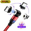 Вращающийся на 540 градусов магнитный кабель Micro USB Type C для телефона для iPhone13 12 11 Pro XS Max Samsung Xiaomi USB шнур провод кабель