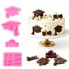 Силиконовый набор форм "Шапочка выпускника и диплом" для мастики, торта, шоколада, выпечки, декорации. Гибкие антипригарные формы для съедобного творчества.