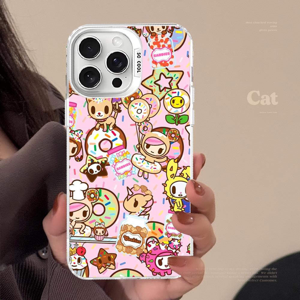 Япония Tokidoki Аниме Чехол для Телефона Для IPhone 16 15 14 13 12 11 Pro Max X XR XSMAX 8 7 Plus Матовый Ударопрочный Задний Чехол