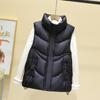Loose Down Cotton Vest Women's Winter Short New Fashion Cotton Vest Jacket Autumn and Winter