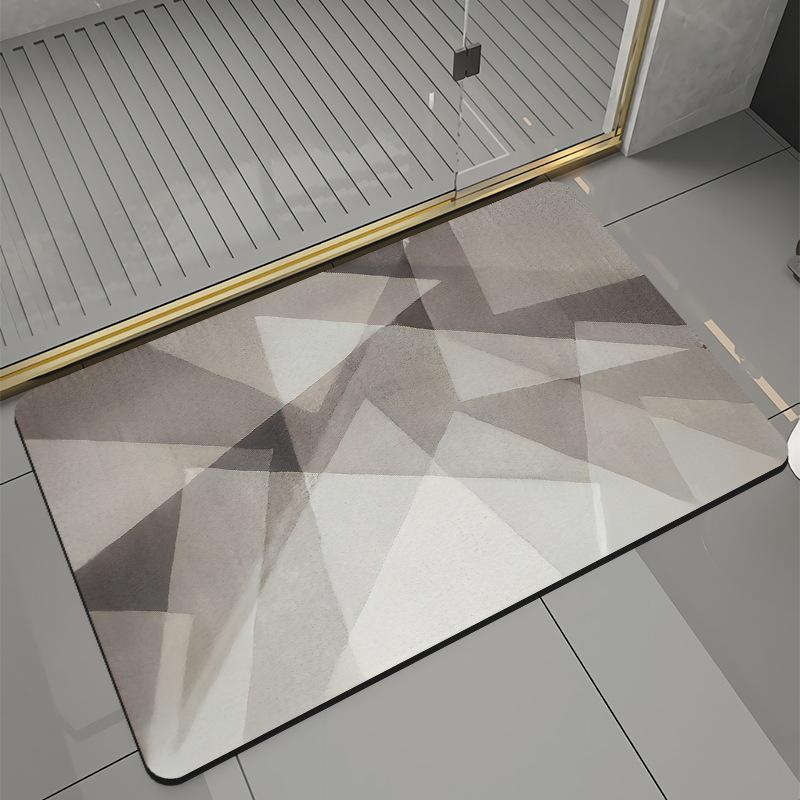Bathroom Mats Front Door Mats Kitchen Mats Diatomite Mud Non-Slip Shower Rugs Quick Dry Machine Washable