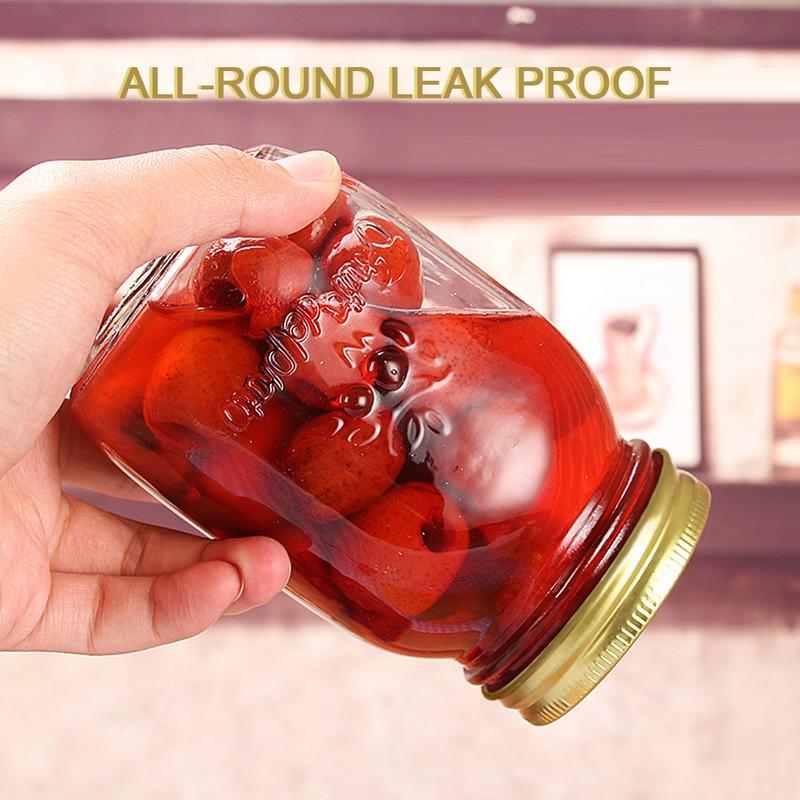 10PCS Wide Mouth Lids Mason Jar Lids Leak Proof Secure Mason Canning Jar Caps for Mason Canning Jars Kitchen Accessories