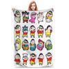 Crayons Shin-chans Cute Collection Flannel Blanket Winter  Warm Bedding Throws for Kids Adult Outdoor Funny Bedspread Bed Cover