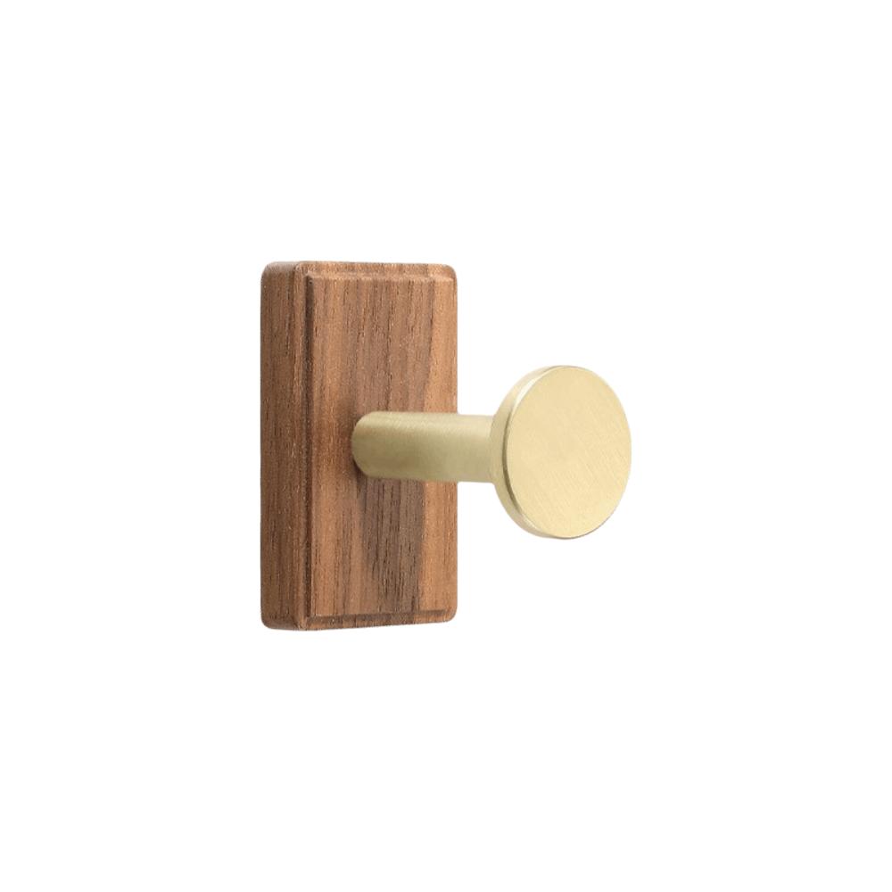 Solid Wood Suction Cup Hook Self-Adhesive Bathroom Hook Space Saving Wall Mount Hook  Door Hanging
