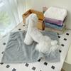 Solid Color Dog Blanket Washable Pet Blanket Soft Cat Bed Blanket  Pet