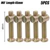 5pcs Screw Fasteners Hardware Flat Head Bolts Hammer Embedded Nut Carbon Steel Plated Connector Fixing Screws Set Fastener