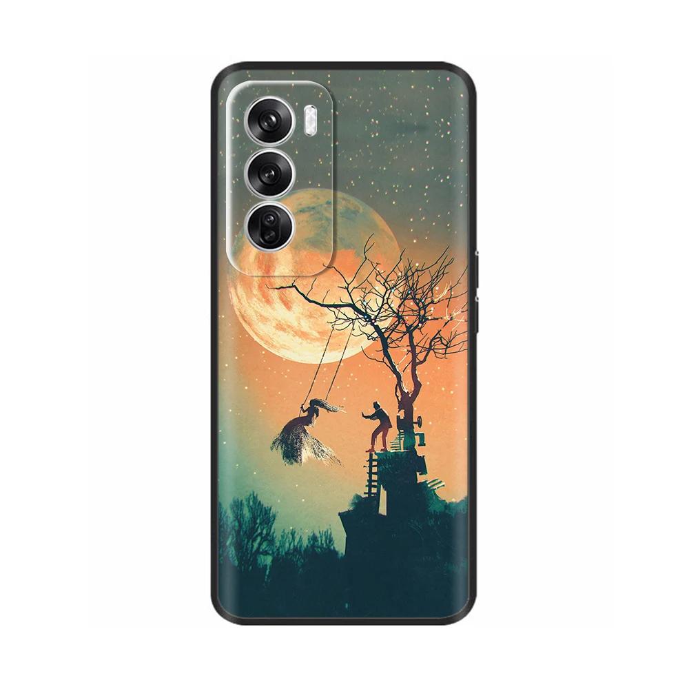 Чехол для OPPO Reno 12 5G Новый модный окрашенный чехол Силиконовый мягкий ТПУ чехлы для телефона Для OPPO Reno 12 Pro 5G Корпус reno12 Pro Fundas