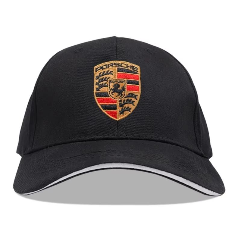 Вышитые эмблемы Бейсболка с логотипом Porsche Мужская Женская Шляпа Солнцезащитная Уличная Летняя Спортивная Шляпа Регулируемая Автоаксессуары