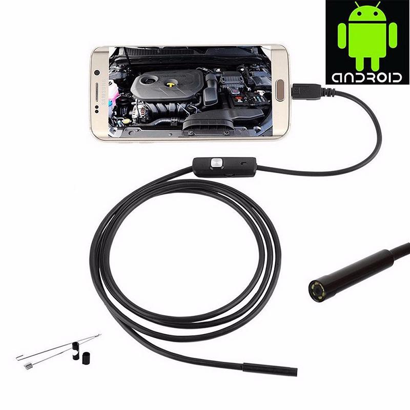 5M 6Led5.5Mm Android Endoscope Waterproof Snake Borescope Usb Inspection Camera