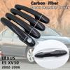 Carbon Fiber Door Handle Cover Catch Trim Car Set Stickers Accessories for Lexus ES XV30 ES300 ES330 2002 2003 2004 2005