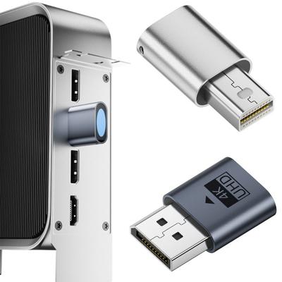 4K UHD DP Заглушка-эмулятор дисплея 1080P 60 Гц Plug and Play Виртуальный эмулятор дисплея Световой индикатор Фиктивная нагрузка Адаптер для работы без монитора
