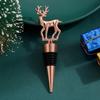 Christmas Deer Red Wine Stopper Food-grade Grape Red Wine Preservation Sealed Bottle Stopper Christmas Holiday