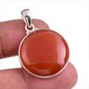 Натуральный Красный Оникс Драгоценный камень Ручной работы 925 Проба Серебро Ювелирный кулон 1.50'' I9C60