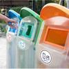 6 Pack 6" Glass, Paper, Plastic, Metal, Trash, Recycle Sign Stickers - Self-Adhesive Vinyl Decal Recycle s - Eco-Friendly Trash Can Signs - 6" -