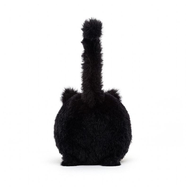 Jellycat Серия Кошки Животное Котенок Компаньон и Комфорт Черная Кукла Плюшевая Кукла 10см Высота