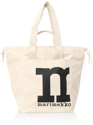 Сумка-тоут, сумка на плечо, большая вместимость, холщовая сумка на плечо, логотип, формат А4, холщовые сумки Monoform MONO CITY TOTE SOLID 091978 100 [Marimekko] [предмет]