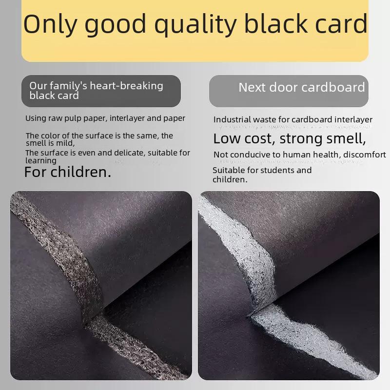 Плотный черно-белый картон формата А4/А3 для рисования и визиток (4К/8К).