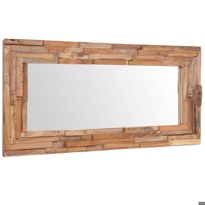 Maison Exclusive - Miroir décoratif Teck 120x60 cm Rectangulaire